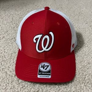 NEW NWT Washington Nationals ‘47 Brand snapback trucker hat